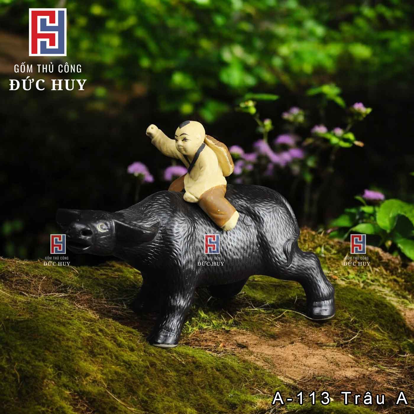 Tượng-gốm-Chú-Bé--chăn-trâu-trang-trí-chậu-cây-bonsai-(2)