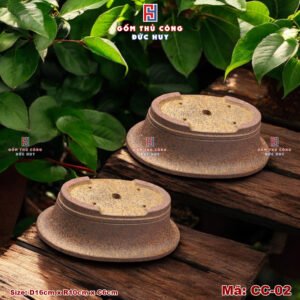 Chau trong cay bonsai Oval Ma CC02 Gom Duc Huy 5