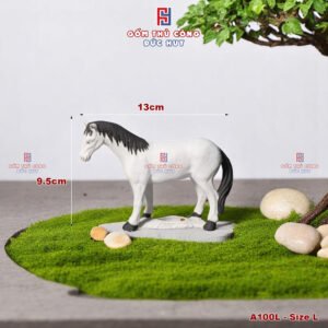 TUONG GOM CON NGUA TRANG TRI TIEU CANH CHAU CAY BONSAI MA 100101L 1